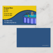 Poolservice-Karten Visitenkarte (Vorne/Hinten)