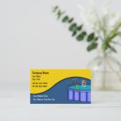 Poolservice-Karten Visitenkarte (Stehend Vorderseite)