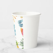 Poolside 1. Geburtstag Pappbecher (Links)