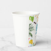 Poolside 1. Geburtstag Pappbecher (Rechts)