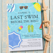 Poolside Bachelor Party Einladung