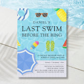 Poolside Bachelor Party Einladung