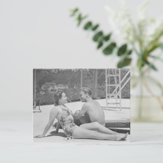 Poolside Fandom Postkarte (Stehend Vorderseite)