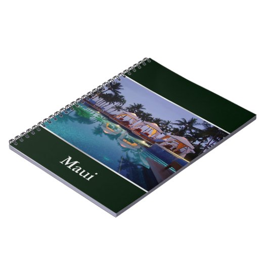 Poolside in der Morgendämmerung Notizblock (Linke Seite)