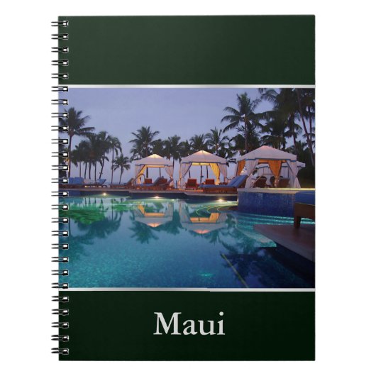 Poolside in der Morgendämmerung Notizblock (Vorderseite)