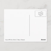 Poolside in der Morgendämmerung Postkarte (Rückseite)