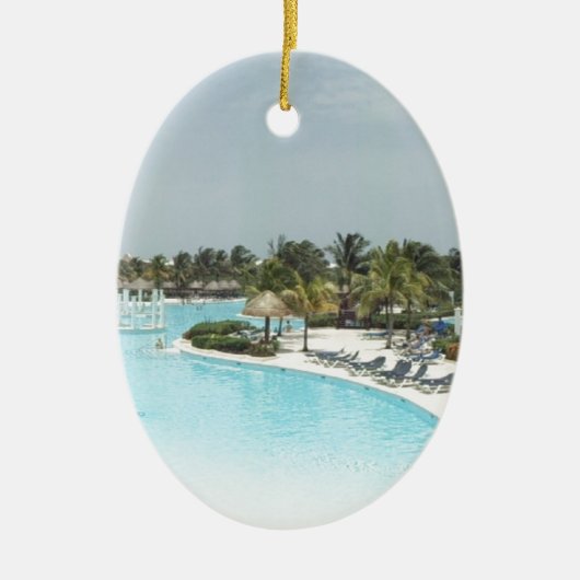 Poolside Keramik Ornament (Vorne)