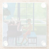 Poolside-Klavier-Praxis Glasuntersetzer (Rückseite)