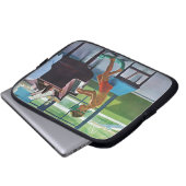 Poolside-Klavier-Praxis Laptopschutzhülle (Vorne Knopf)