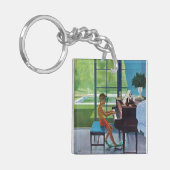 Poolside-Klavier-Praxis Schlüsselanhänger (Vorderseite links)