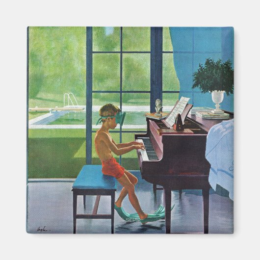 Poolside Piano Praxis Magnet (Vorne)