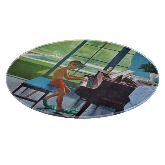 Poolside Piano Praxis Schneidebrett (Ecke)