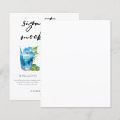 Poolside Signature Mocktails Sommer-Menü (Vorne/Hinten)