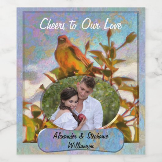 Poolside Singer Gefallen an Liebe 2338 Weinetikett (Einzelnes Label)