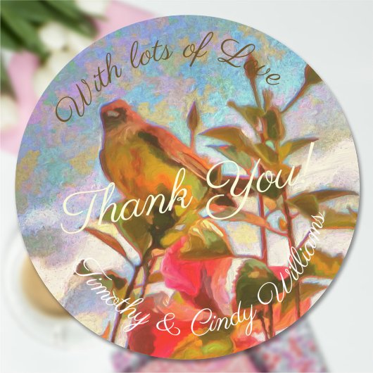 Poolside Singer Vielen Dank 2338 Runder Aufkleber