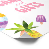 Poolside Thema Geschenke und Karten Unterzeichnung Poster (Ecke)