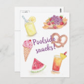 Poolsnacks Postkarte (Vorne/Hinten)