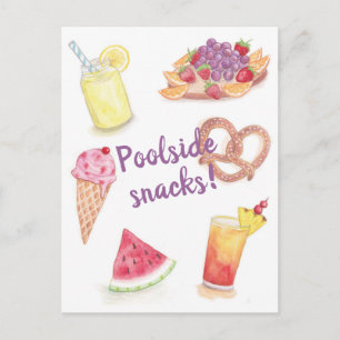 Poolsnacks Postkarte