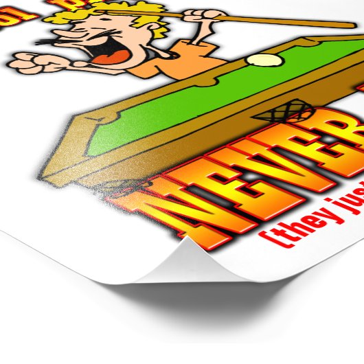 Poolspieler Fotodruck (Ecke)