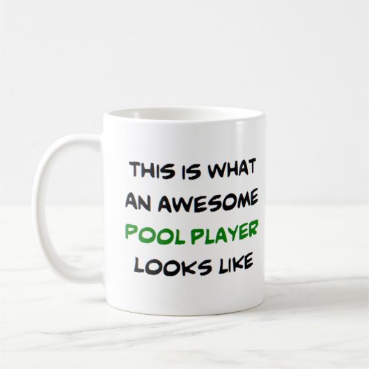Poolspieler, phantastisch kaffeetasse (Links)