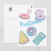 Pooltime Postkarte (Vorne/Hinten)