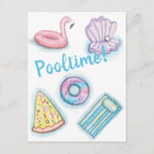 Pooltime Postkarte