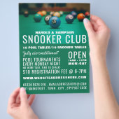 Pooltisch, Pool Club, Snooker Club Werbung Flyer (Hand)