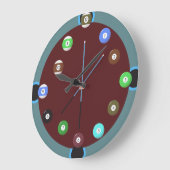 Pooluhr Große Wanduhr (Winkel)