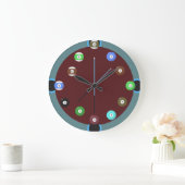Pooluhr Große Wanduhr (Zuhause)