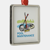 POOLWARTUNG SILBERNES ORNAMENT (Rechts)