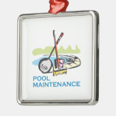 POOLWARTUNG SILBERNES ORNAMENT (Links)