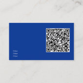 Poolwasser -QR-Code Visitenkarte (Rückseite)