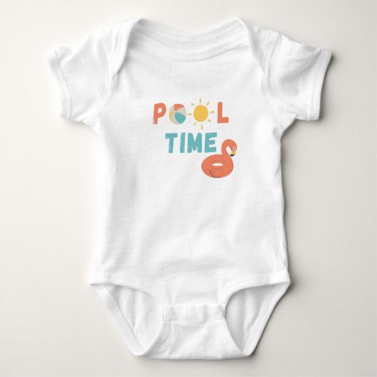 Poolzeit. Baby Bodyssuits & One-Pieces Baby Strampler (Vorderseite)