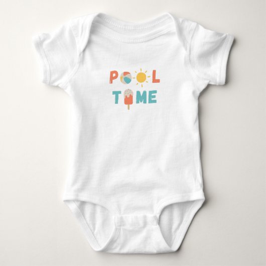 Poolzeit. Baby Bodyssuits & One-Pieces Strampler (Vorderseite)