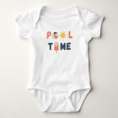 Poolzeit. Baby Bodysuits & One-Piece (Vorderseite)