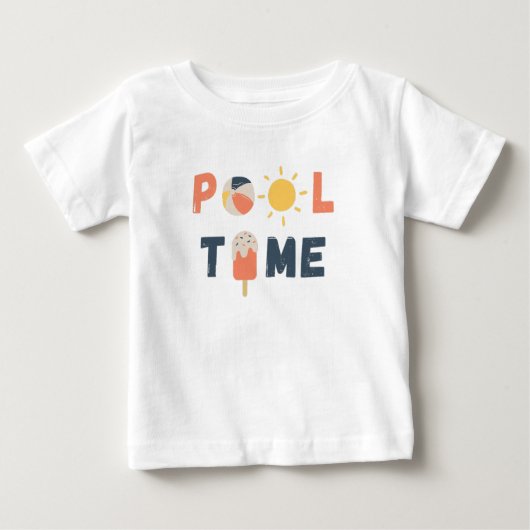 Poolzeit. Baby T - Shirt & Tops (Vorderseite)
