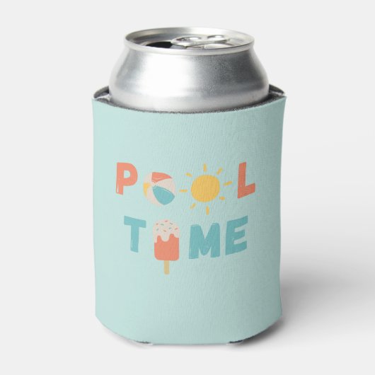 Poolzeit. Dosenkühler (Kanne Vorderseite)