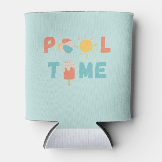 Poolzeit. Dosenkühler (Vorderseite)