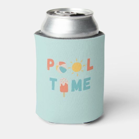 Poolzeit. Dosenkühler (Kanne Rückseite)