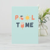 Poolzeit. Einladungen und Ankündigungen (Stehend Vorderseite)