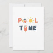 Poolzeit. Einladungen und Ankündigungen (Vorderseite)