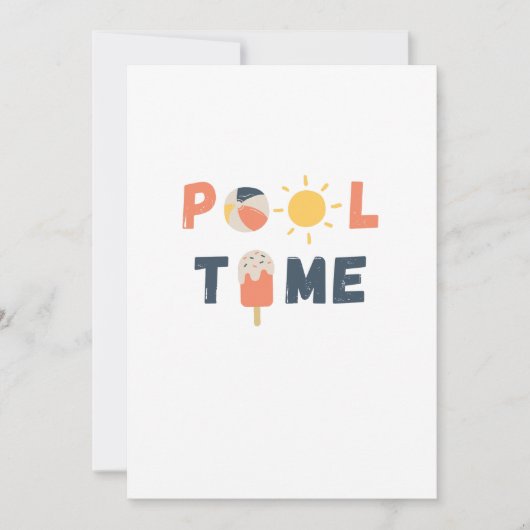Poolzeit. Einladungen und Ankündigungen (Vorderseite)