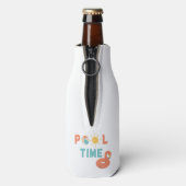 Poolzeit. Flaschenkühler (Flasche Rückseite)