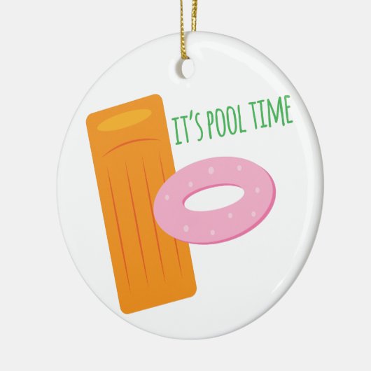 Poolzeit Keramik Ornament (Links)