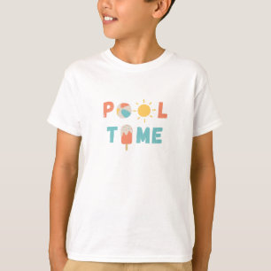 Poolzeit. Kinder T - Shirt