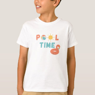 Poolzeit. Kinder T-Shirt
