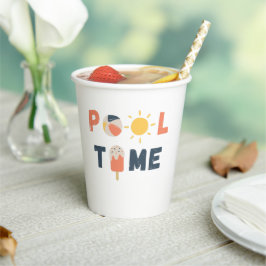 Poolzeit. Party Cups & Supplier Pappbecher