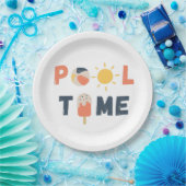 Poolzeit. Party-Teller und -Lieferungen Pappteller (Party)