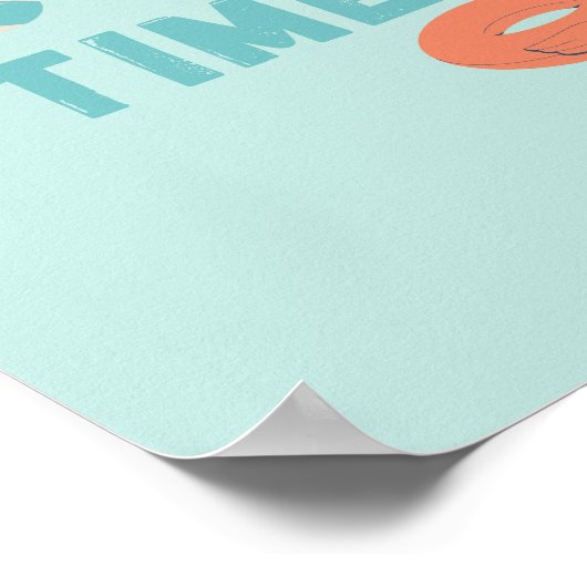 Poolzeit. Poster & Prints (Ecke)