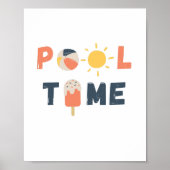 Poolzeit. Poster & Prints (Vorne)